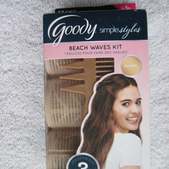 Goody Simple Styles Beach Wave Kit 6 Hook Loop Rollers Versi Comb 10 Bobby Pins - Picture 3 of 12